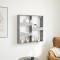 Gossi dulap de perete, gri beton, 80x15x80 cm, lemn prelucrat