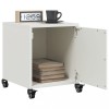 Gossi noptiere, 2 buc., alb, 36x39x43,5 cm, otel