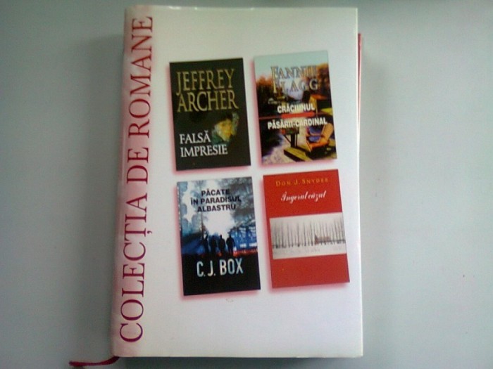 FALSA IMPRESIE DE JEFFREY, CRACIUNUL PASARII CARDINAL DE FANNIE FLAGG, PACATE IN PARADISUL ALBASTRU DE C.J. BOX, INGERUL CAZUT DE DON J. SNYDER