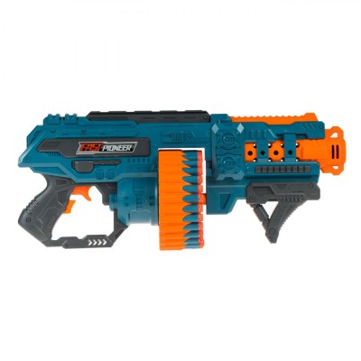Arma Spumă Automată Fast Pioneer, Exterminator, Albastru-Portocaliu, 48 Gloanțe foto