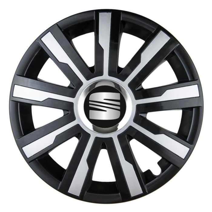 Set 4 Capace Roti Autohelix MSA&reg;, potrivite jantelor de R15, pentru Seat, model mirage