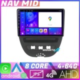 Navigatie Citroen C1 Peugeot 107 Toyota Aygo 2005 2014 EDOTEC-LITE Android Ecran 720P Octa Core 4 64 Carplay v2 CarStore Technology