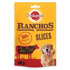 Recompensa caini / hrana complementara, Pedigree Ranchos Sticks, punga 10 bucati, 600 g, toate taliile, adult, carne de vita