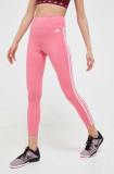 Cumpara ieftin Adidas Performance leggins de antrenament Train Essentials culoarea roz, cu imprimeu