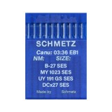 Set 10 ace de cusut pentru masini industriale de surfilat, Schmetz, varf SES