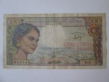Rara! Republica Malgasa/Madagascar 500 Francs 1966,bancnota din imagini