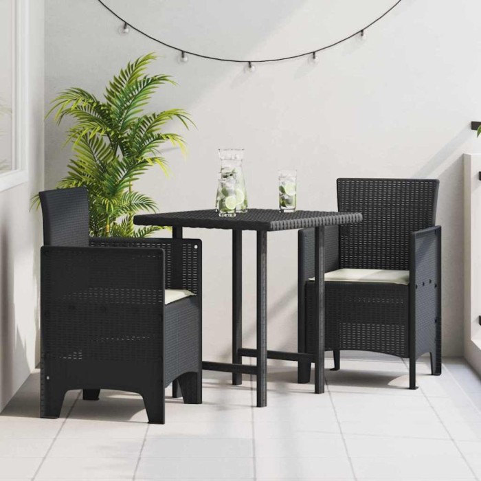 vidaXL Scaun pentru Grădină 2 pcs Antracit Dimensiune: 53 x 49 x 85 cm 847452