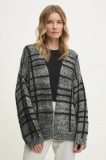 Answear Lab cardigan din amestec de lana culoarea gri