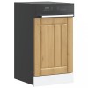 VidaXL Panou pentru mașină spălat vase &bdquo;Lucca&rdquo; Lemn stejar artizanal 853896