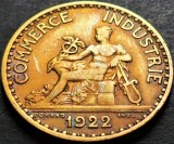 Moneda istorica (BUN PENTRU) 1 FRANC - FRANTA, anul 1922 * cod 4415, Europa