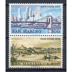 San Marino 1973 - New York, vederi, serie neuzata