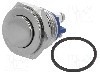 Intrerupator anti-vandalism, OFF-(ON), &Oslash;16mm, ONPOW, GQ16PH-10/N