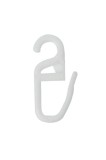 Cumpara ieftin Set 100 c&acirc;rlige pentru perdele, plastic, alb