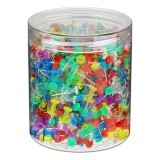 Ațipi OKVGO 600 bucăți cu capete din plastic și v&acirc;rfuri din oțel, pentru hărți, panouri din plută și afișaje