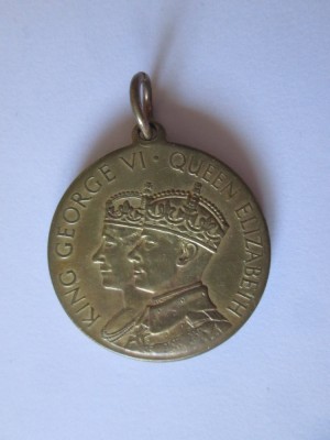 Medalie Marea Britanie 1937:&amp;Icirc;ncoronarea regelui George VI și a reginei Elizabeth foto