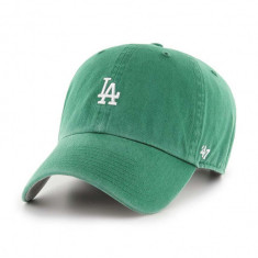 47brand șapcă de baseball din bumbac MLB Los Angeles Dodgers culoarea verde, cu imprimeu B-BSRNR12GWS-KYA