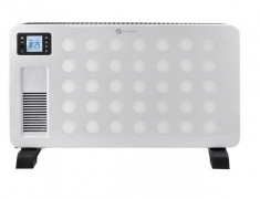 Convector electric de podea Malatec, afisaj LCD, 2300W, 3 trepte de putere, termostat, Alb foto