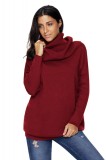 A738-81 Pulover casual cu guler oversize, L