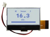 Afișaj LCD Grafic 128x64 COG 57.2x40x5mm Gri