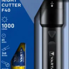 Varta lanterna Night Cutter F40 Led CREE 14W/ 1000lm/ 240m/ 65h/ metalica/ IPX4 incl 6xAA(R6)