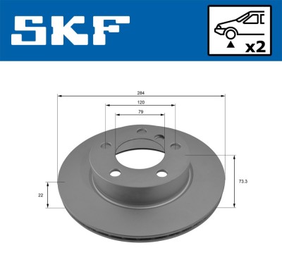 SKF VKBD 80089 V2 Disc frana foto