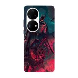 Husa compatibila cu Huawei P50 Pro model dark night rising, Silicon, TPU, Viceversa, Transparent, Carcasa