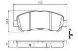 Placute Frana Disc Bosch 0986494501 Nissan Juke Maxima Qashqai X-Trail