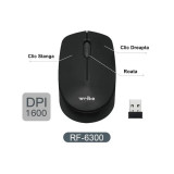Mouse wireless bluetooth, 1600DPI, optic, RF - 6300, Weibo, negru