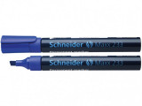 Marker permanent cu varf tesit, model Schneider Maxx 233