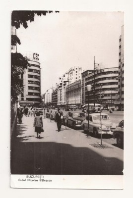 RF65 -Carte Postala- Bucuresti, Bdul Nicolae Balcescu, circulata 1960 foto
