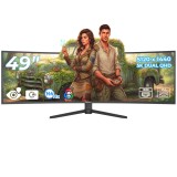 Cumpara ieftin Monitor gaming curbat OptimX MT49j V2, 49 inch, 5K Dual QHD, 144Hz