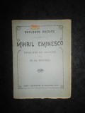 Quelques Poesies de Mihail Eminesco traduites en francais par Al. Gr. Soutzo