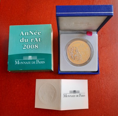 1/4 Euro &amp;quot;Anne du Rat&amp;quot; Franta 2008, BU - A 3500 foto