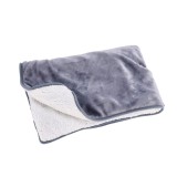Cumpara ieftin Patura incalzire electrica, textil gri alb 70 x 100 cm
