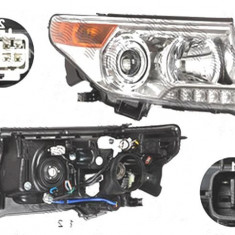 Far Toyota Land Cruiser V8 (Fj200), 01.2012-08.2015, fata, Dreapta, xenon; cu LED daytime running light; D4S+HB3+LED+WY21W; electric; fara unitate co