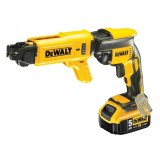 Masina de insurubat DCF620P2K pentru gips-carton cu motor fara perii si acumulatori Li-Ion XR 5.0Ah de 18V, DeWalt