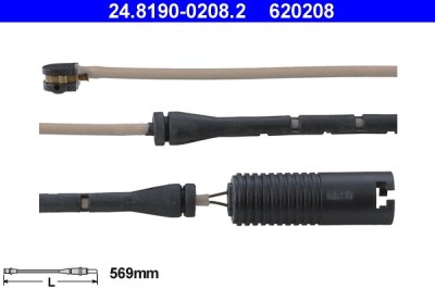 ATE 24.8190-0208.2 senzor de avertizare,uzura placute de frana foto
