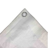 Prelată Impermeabilă 10x12m (120m&sup2;) Albă, 180g/m&sup2;, Protecție UV