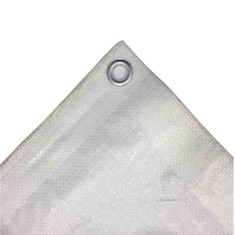 Prelată de protecție 10x16m (160m&sup2;) albă, 180 g/m&sup2;, impermeabilă și rezistentă UV