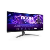 Monitor AOC AG346UCD 34 inch QD-OLED 3440x1440 175Hz 0.03ms GtG 21:9 Curbat 1800R 1000 cd/m2 3 ani Garantie Black Grey