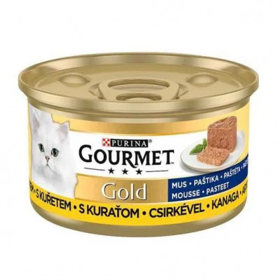Conservă Gourmet GOLD - pateu cu carne de pui, 85g foto