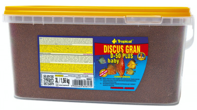 DISCUS GRAN D-50 PLUS BABY Tropical Fish, 3L/1.56 kg AnimaPet MegaFood foto