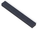 Conector şiruri pini mamă 50 PIN 2,54mm gold flash THT SAMTEC