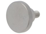 Buton reglare moletat &Oslash;20mm filet M5 8mm inox ELESA GANTER