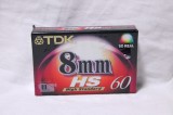 Caseta video TDK Video8 HS 60 PS-60 Video 8 60 minute - sigilata