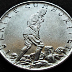 Moneda 2 1/2 LIRE - TURCIA, anul 1977 *cod 186 = excelenta