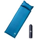 Saltea de camping gonflabilă cu pernă, 1 persoană, turcoaz