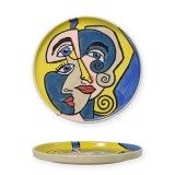 Platou din portelan pictat cu motive abstracte PM-17