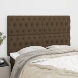 vidaXL Tăblii de pat, 4 buc, maro &icirc;nchis, 80x7x78/88 cm, textil