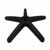 Cumpara ieftin Baza Scaun Birou/Directorial, Plastic Negru 48cm, Piston 5cm, Idealstore, Inox, Max 120kg